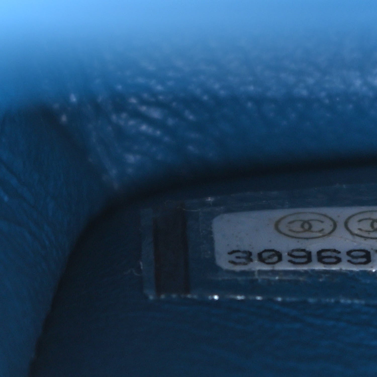 Chanel Caviar Quilted Medium Double Flap Blue 7 of 12