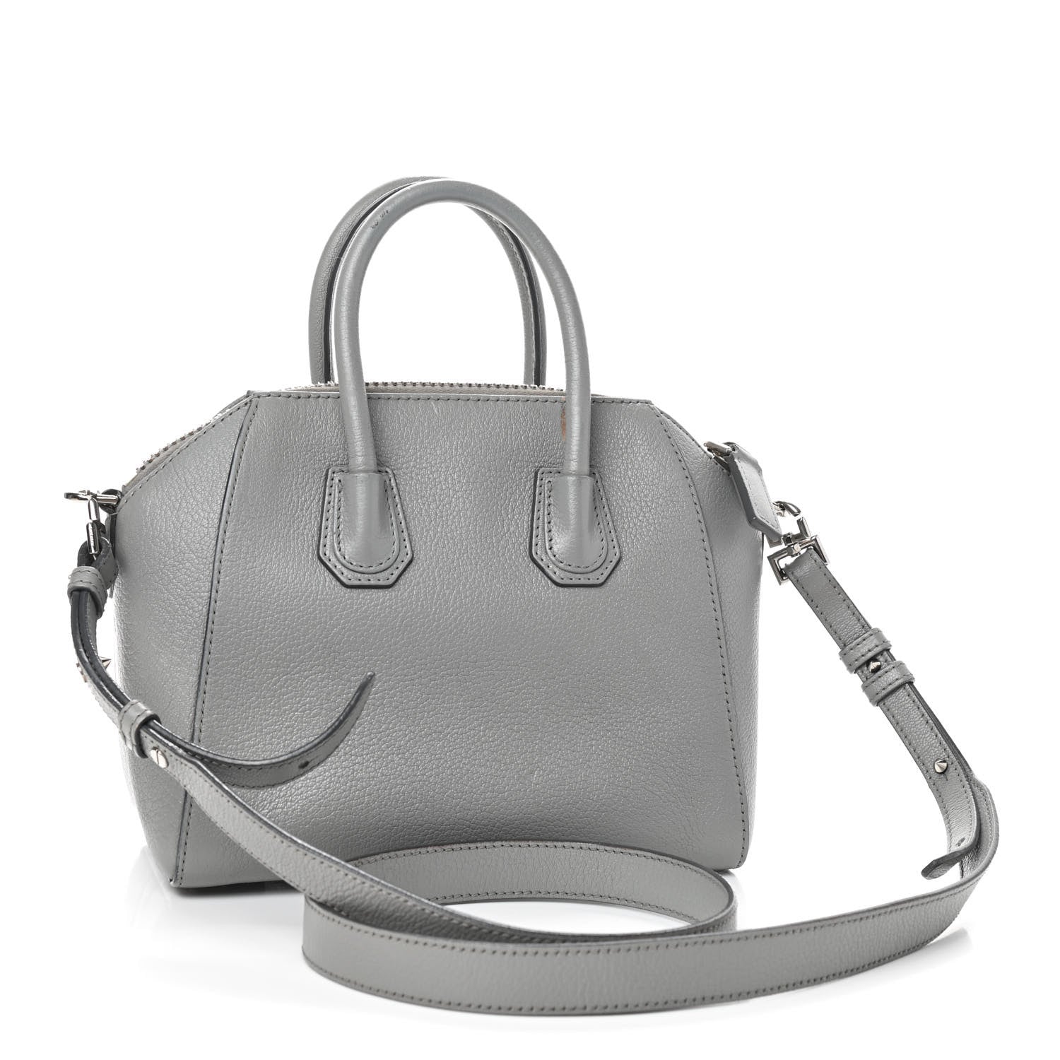 Givenchy Sugar Goatskin Mini Antigona Pearl Grey 3 of 11