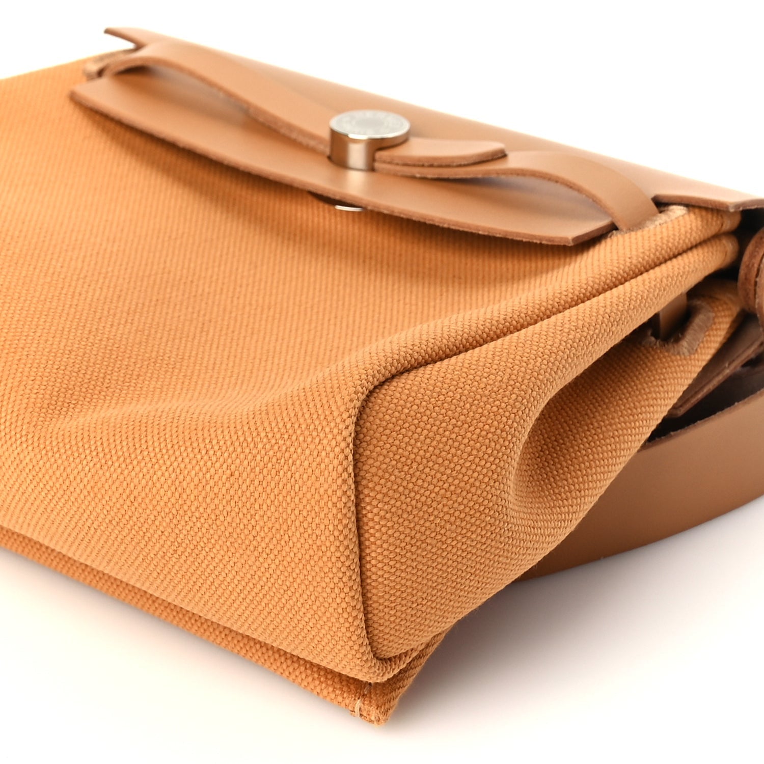 Hermes Military Toile Vache Hunter Herbag Zip Retourne 20 Naturel Sable 8 of 8