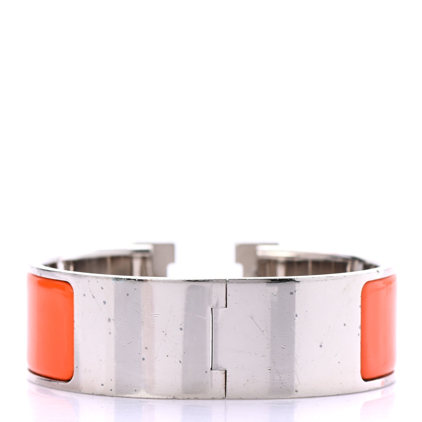 Enamel Wide Clic Clac H Bracelet PM Orange