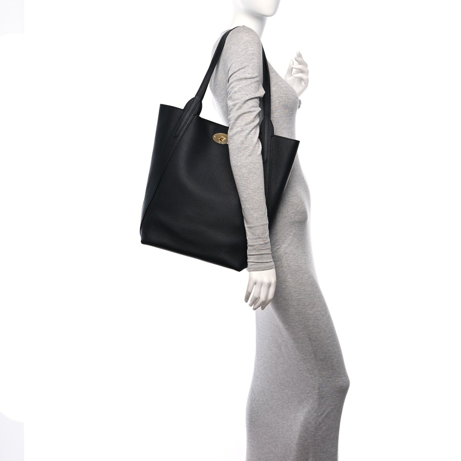 Mulberry Heavy Grain Bayswater North South Tote Black 2 of 10