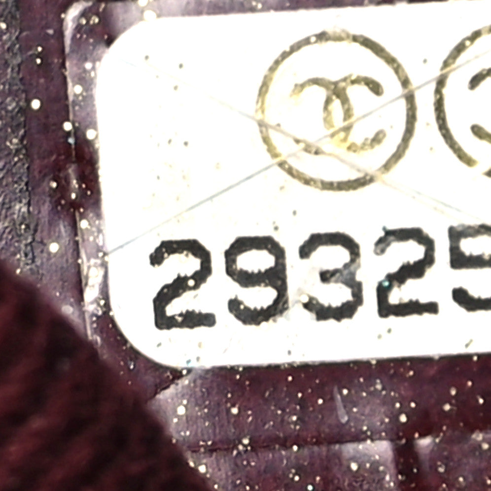 Caviar Chevron Quilted Mini Coco Handle Flap Black