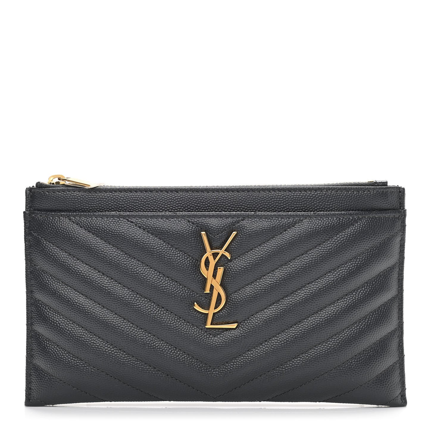 Grain De Poudre Chevron Monogram Bill Pouch Storm