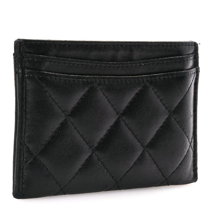 Chanel Lambskin Quilted Card Holder Black 3 of 7