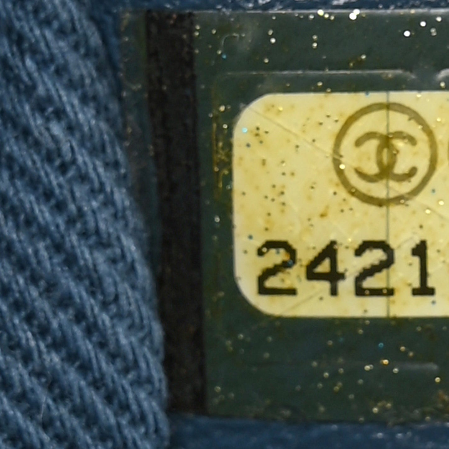 Caviar Quilted Small Coco Handle Flap Blue