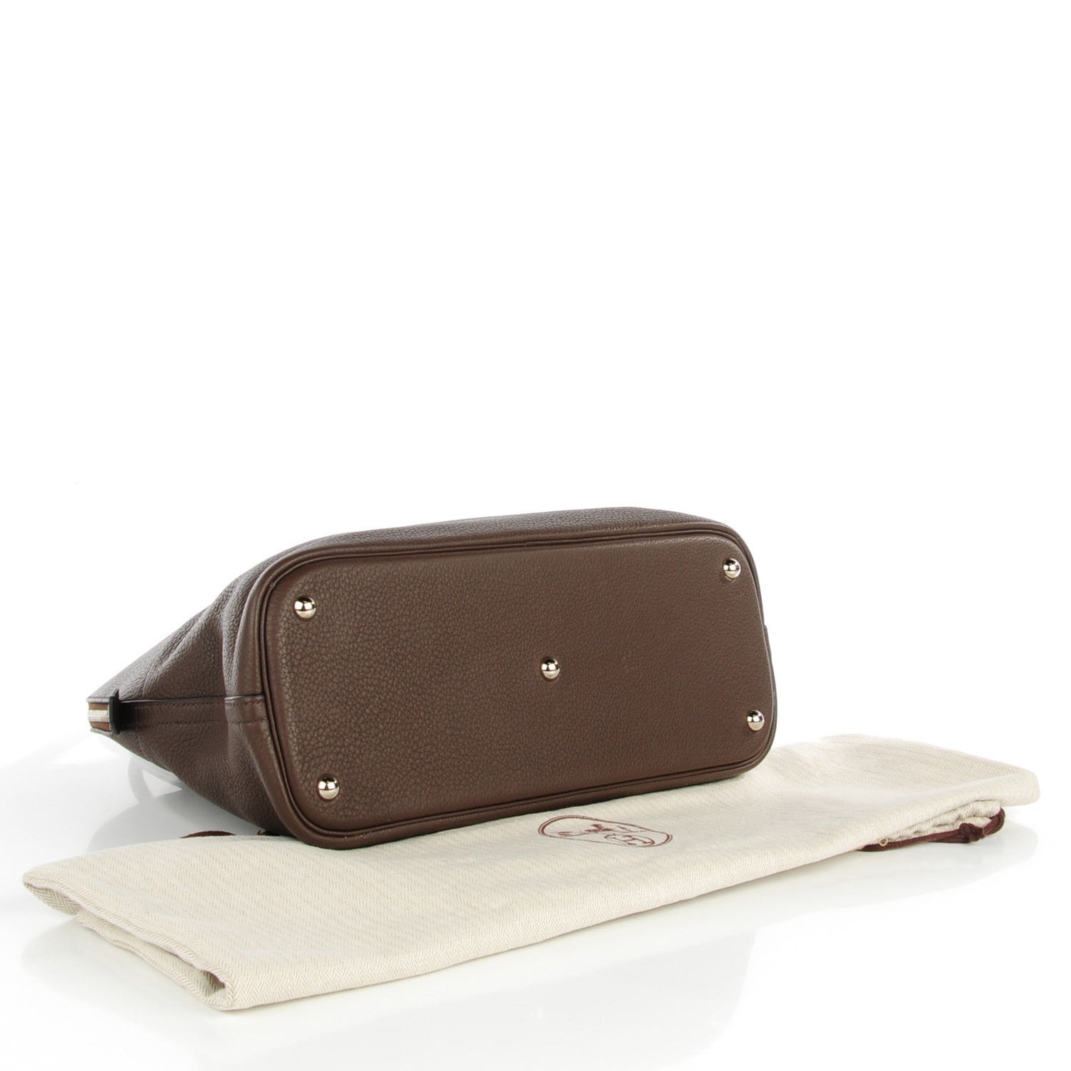 Hermes Taurillon Clemence Bolide 35 Chocolate 10 of 15