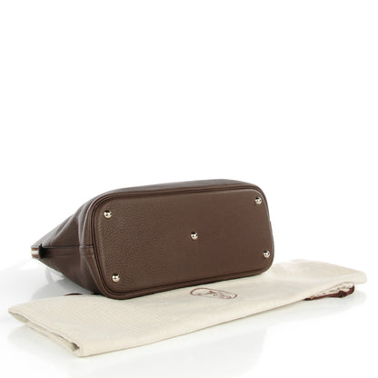 Hermes Taurillon Clemence Bolide 35 Chocolate 10 of 15
