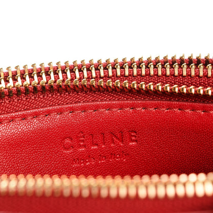 Celine Lambskin Small Trio Crossbody Bag Red 6 of 12