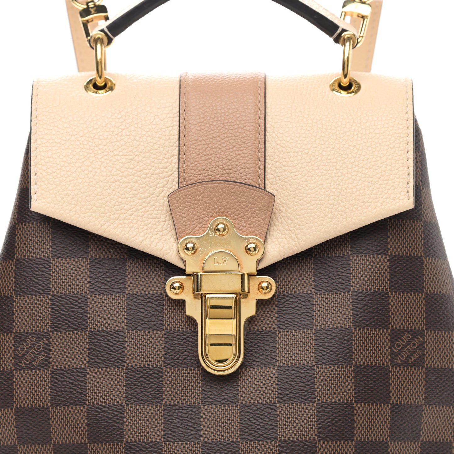 Damier Ebene Clapton Backpack Creme