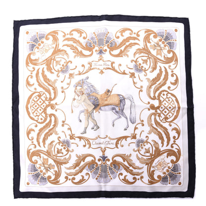 Hermes Silk Cheval Turc Pocket Square 1 of 4