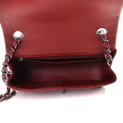 Chanel Lambskin Quilted Mini Rectangular Flap Red 6 of 8