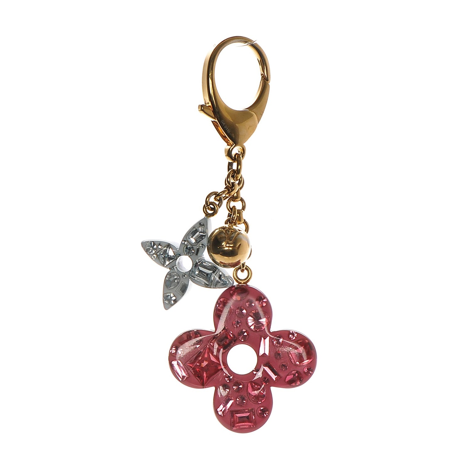 Resin Strass Glam Flower Bag Charm