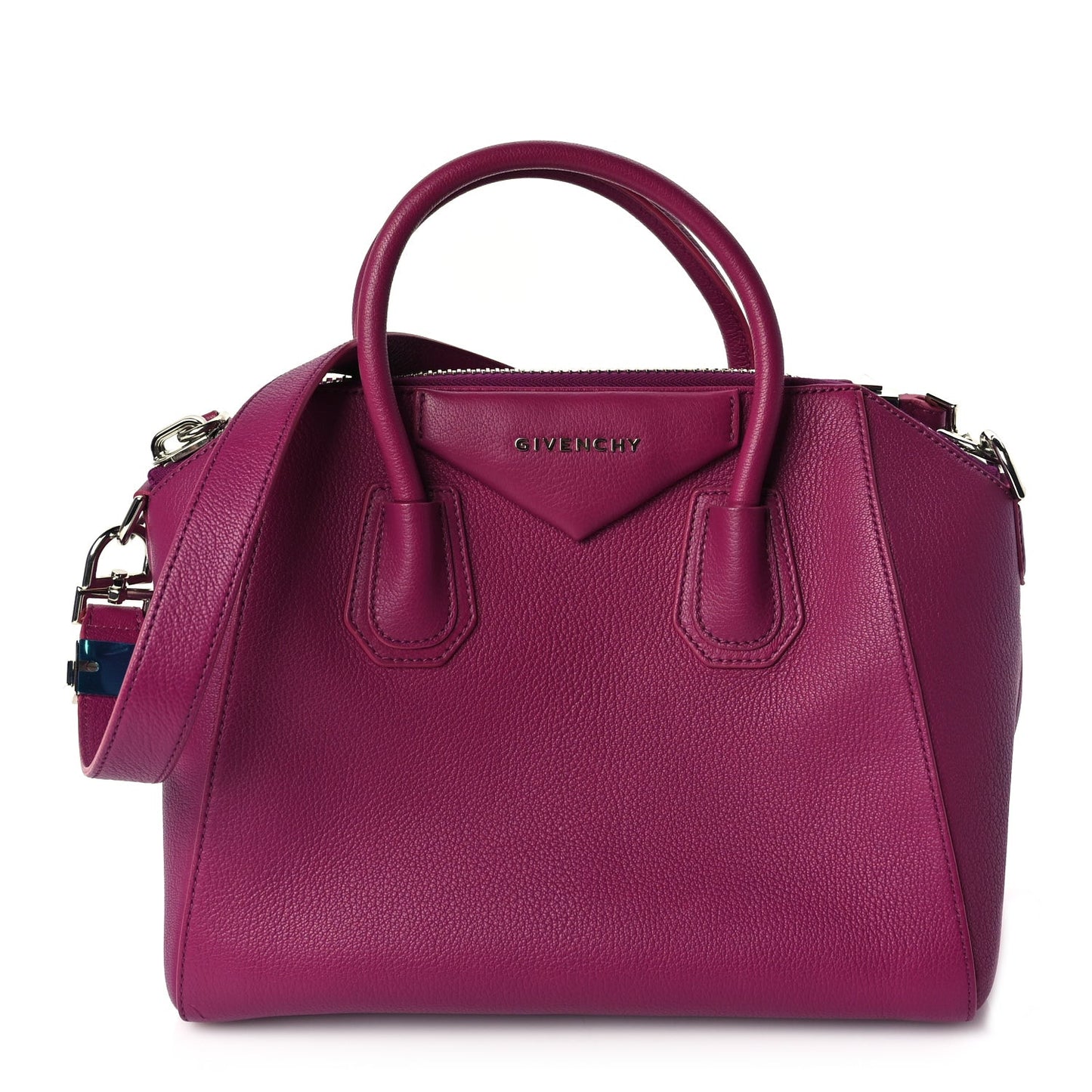 Sugar Goatskin Small Antigona Fuchsia