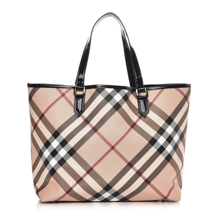 Burberry Nova Check Large Nickie Tote Black 1 of 10