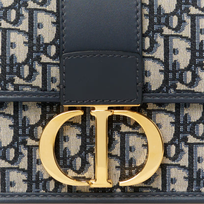 Christian Dior Oblique 30 Montaigne Flap Bag Blue 9 of 11