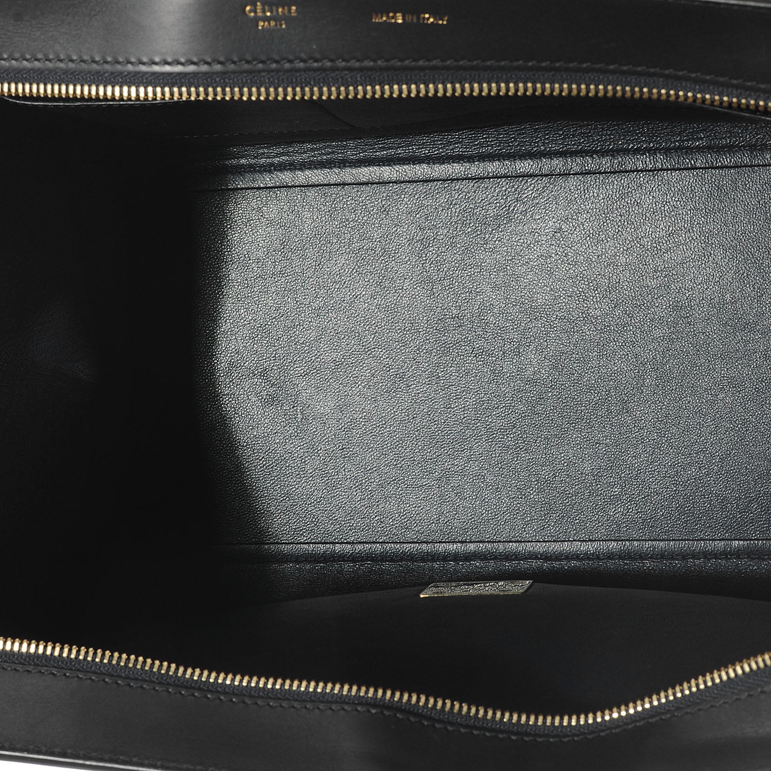 Celine Calfskin and Suede Small Trapeze Navy Blue 5 of 7