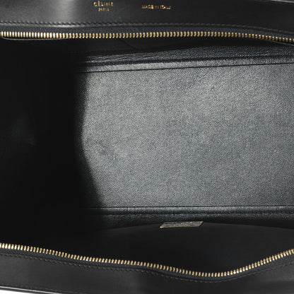 Celine Calfskin and Suede Small Trapeze Navy Blue 5 of 7