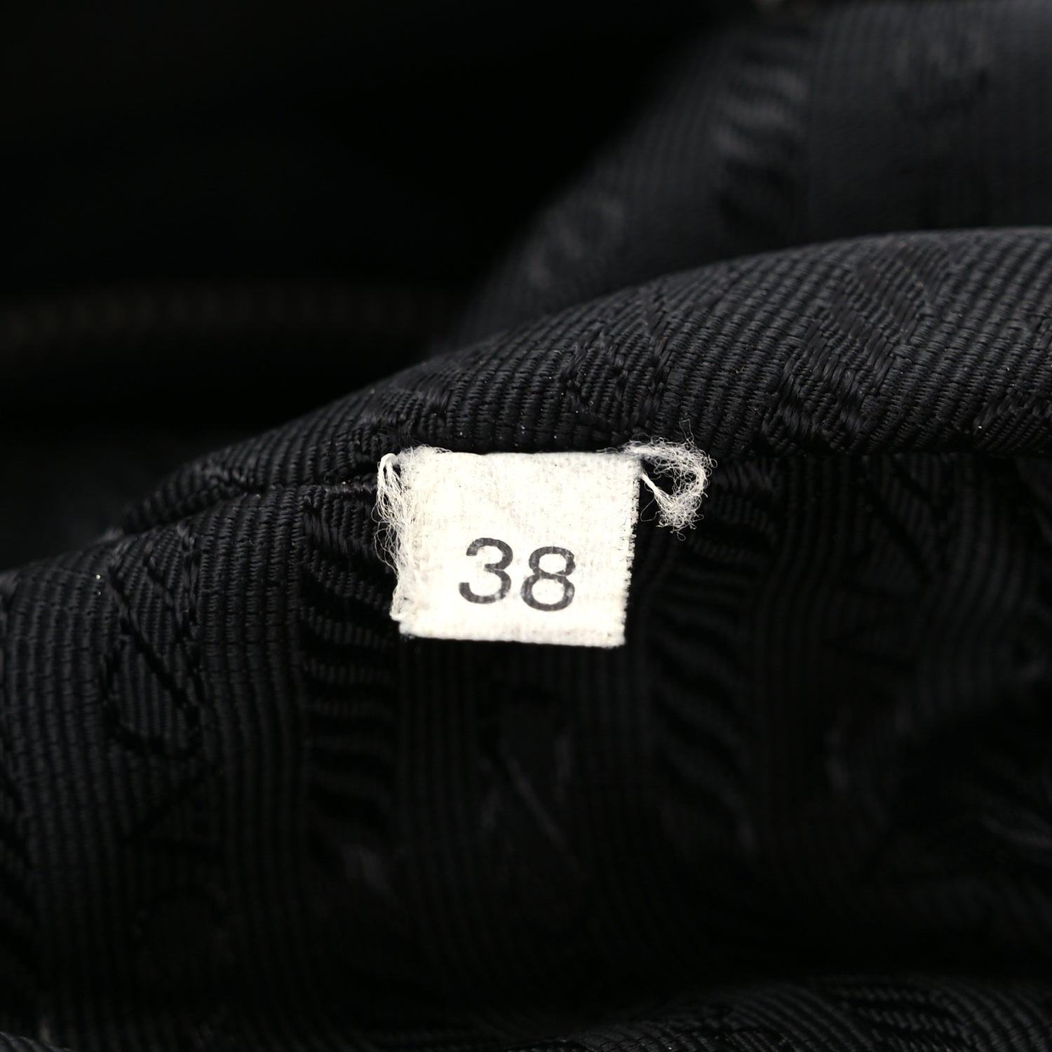 Prada Cervo Hobo Shoulder Bag Black 6 of 9