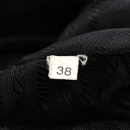Prada Cervo Hobo Shoulder Bag Black 6 of 9