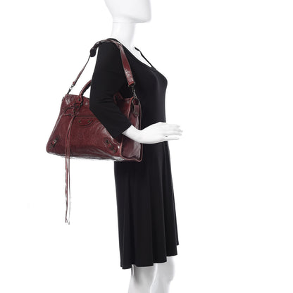 Balenciaga Agneau Classic Hardware City Dark Wine 2 of 16