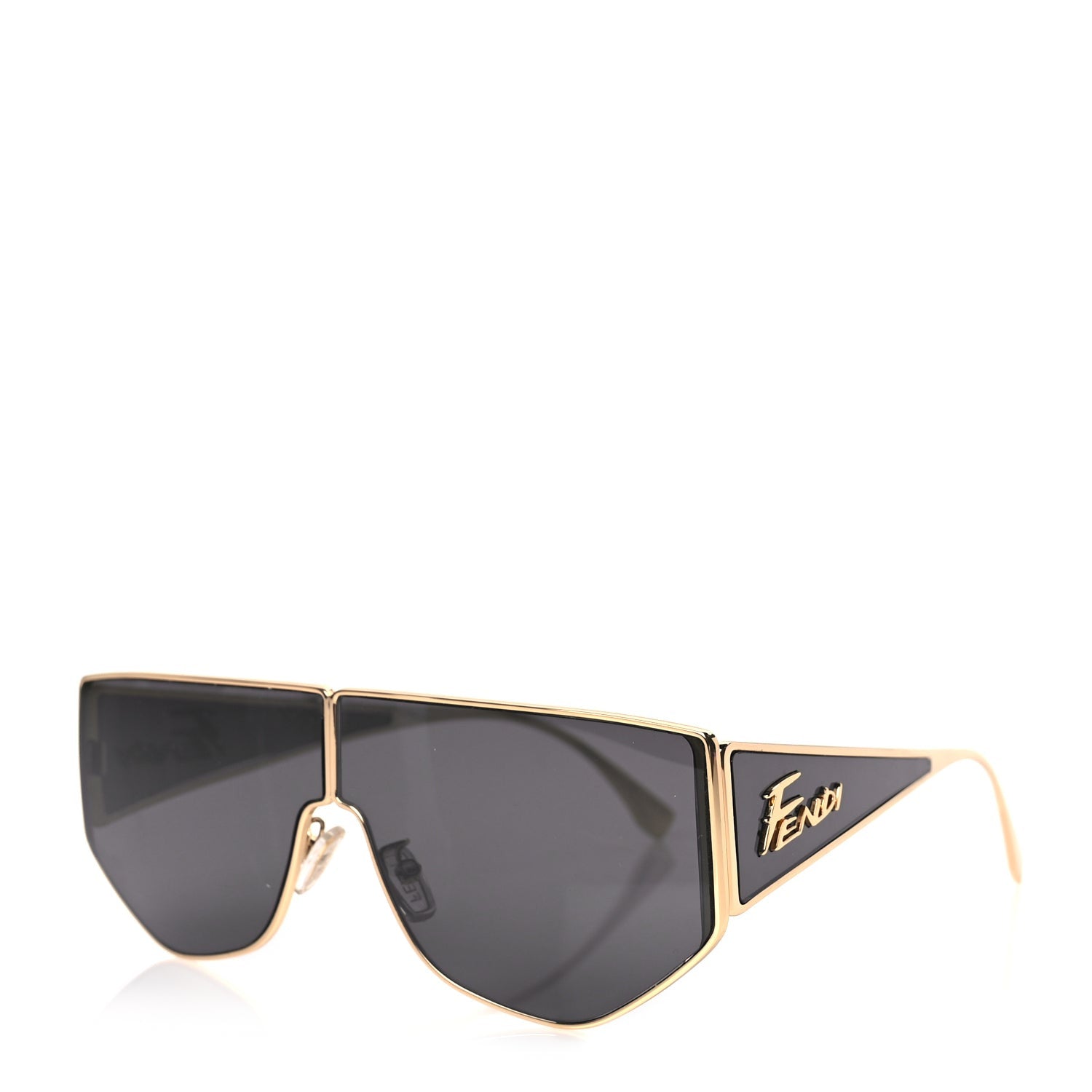 Fendi Metal Disco Geometric Sunglasses FE 40051/U Gold 1 of 7