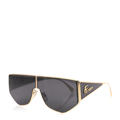 Fendi Metal Disco Geometric Sunglasses FE 40051/U Gold 1 of 7