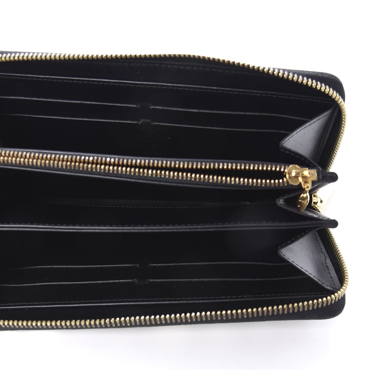 Louis Vuitton Vernis Kusama Infinity Dots Zippy Wallet Black 5 of 9