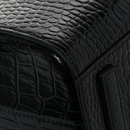 Givenchy Calfskin Crocodile Embossed Mini Antigona Black 11 of 12