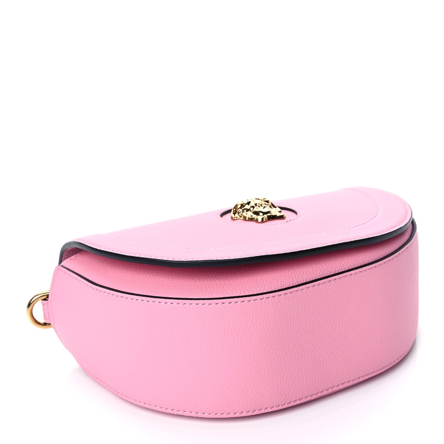 Versace Grained Calfskin La Medusa Small Shoulder Bag Pink 3 of 7