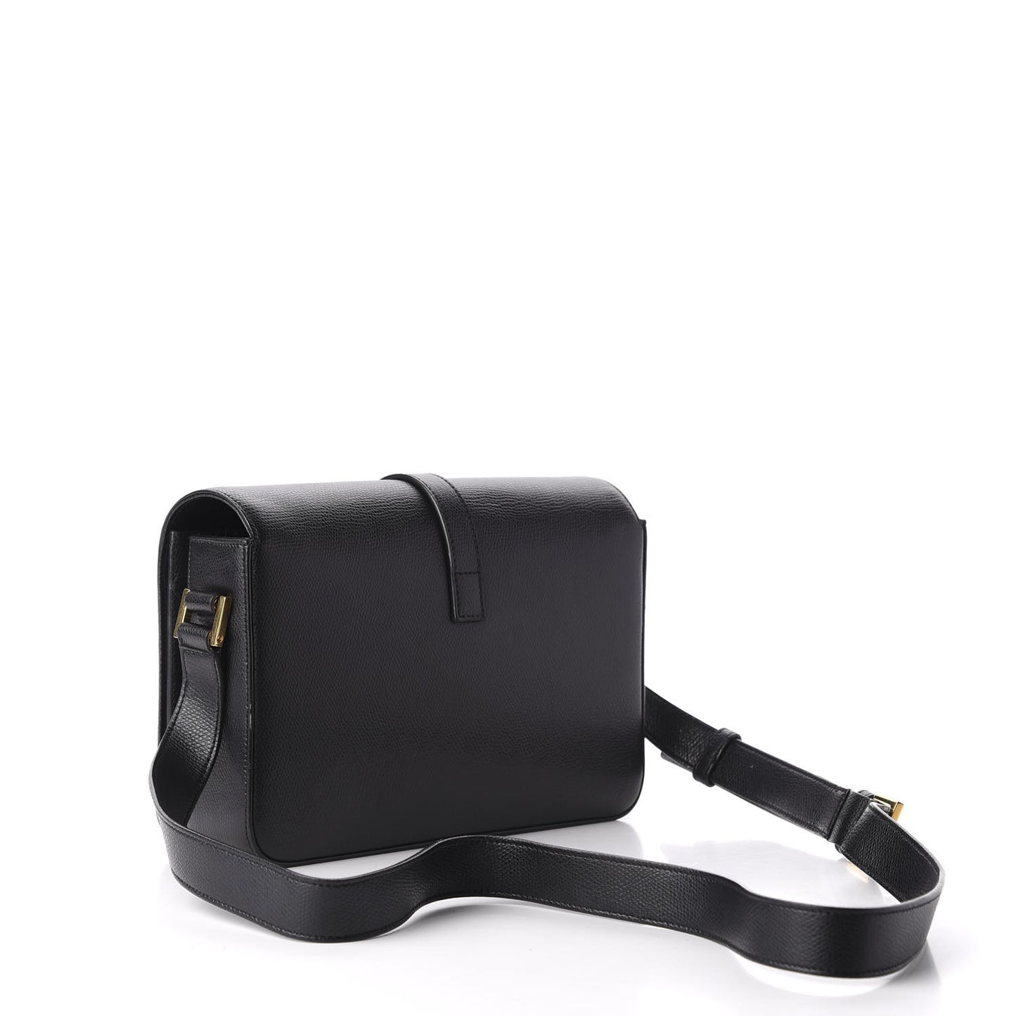 Textured Calfskin Medium Classic Monogram Universite Bag Black