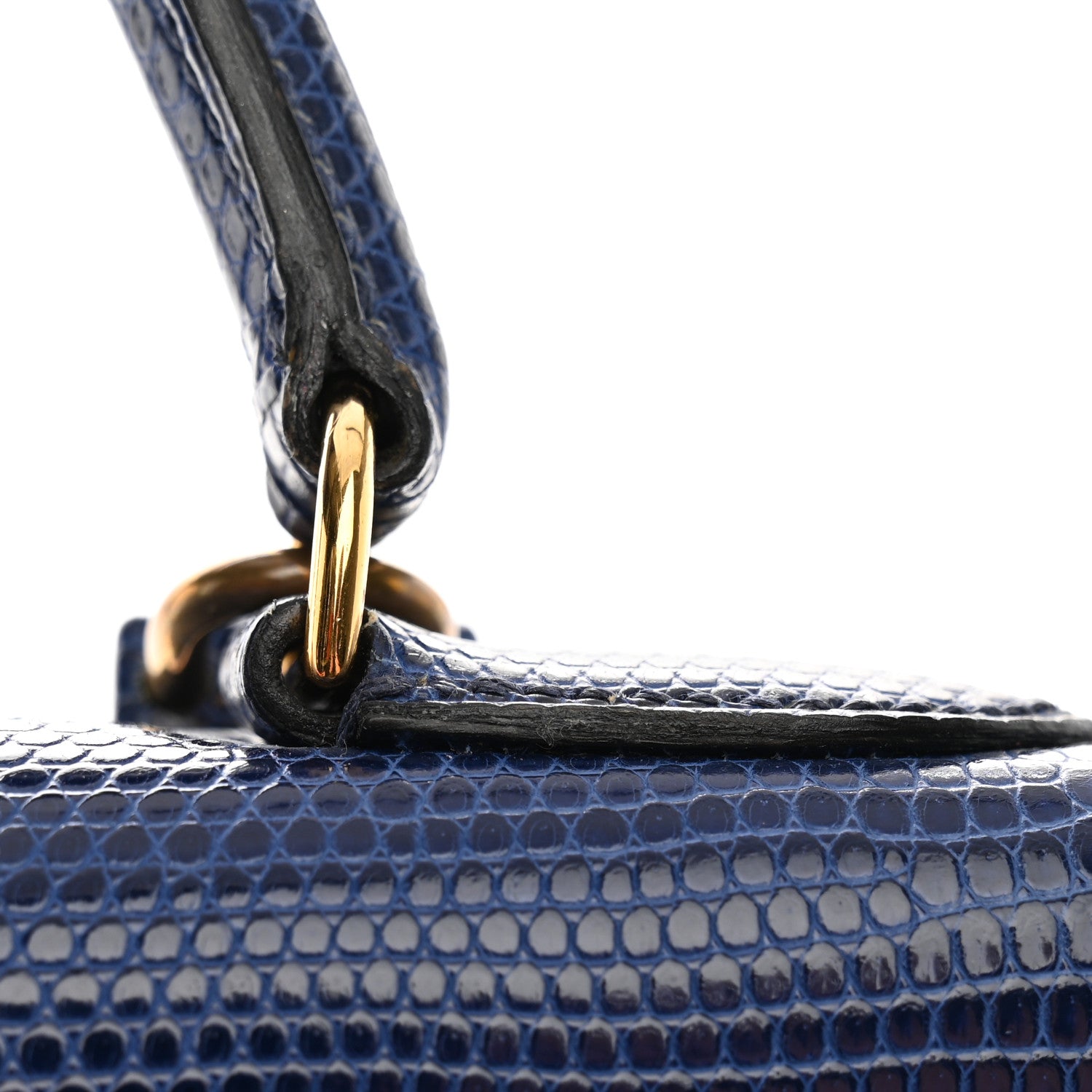 Hermes Lizard Kelly Sellier 28 Bleu Saphir 12 of 19