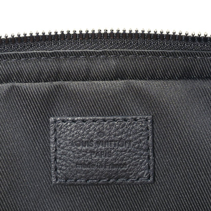 Louis Vuitton Calfskin Monogram Shadow Trio Messenger  Black 5 of 8