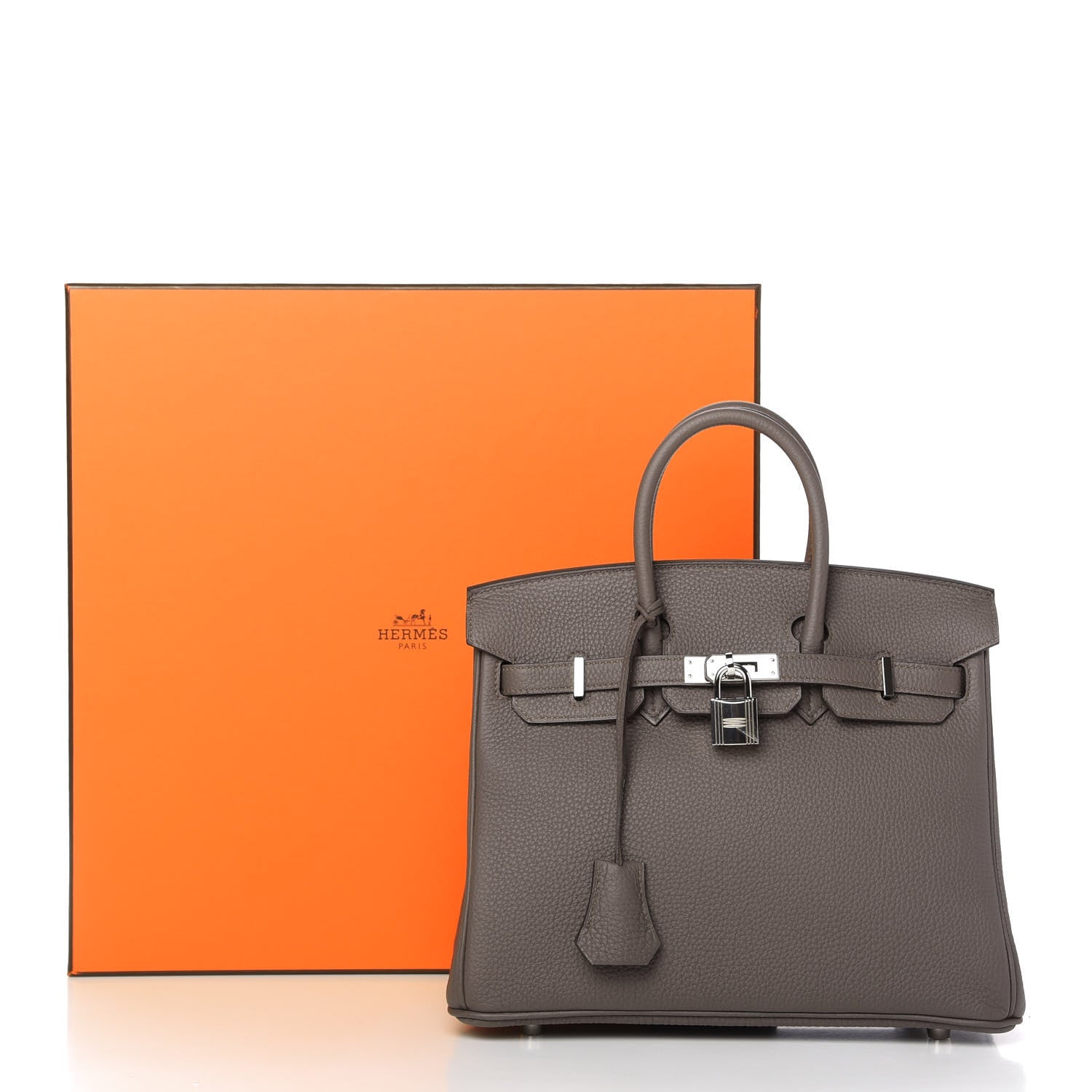 Hermes Togo Birkin 25 Etain 11 of 11