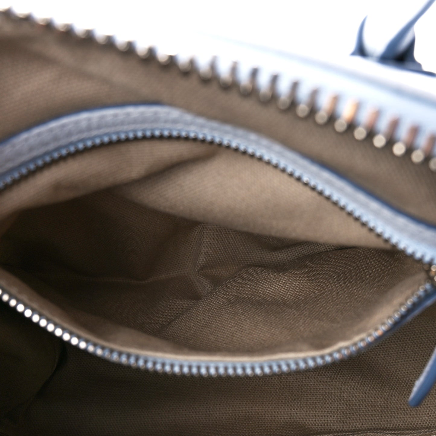 Sugar Goatskin Mini Antigona Baby Blue