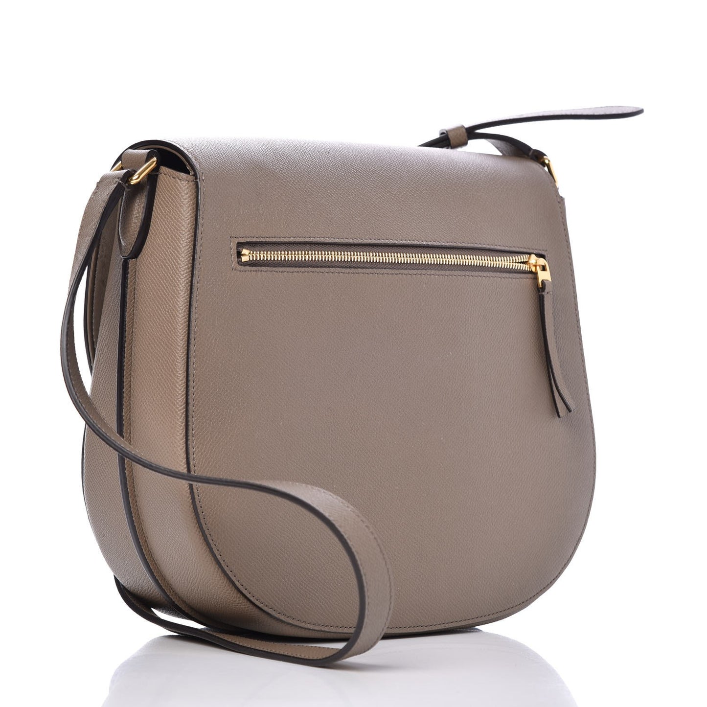 Grained Calfskin Medium Trotteur Taupe