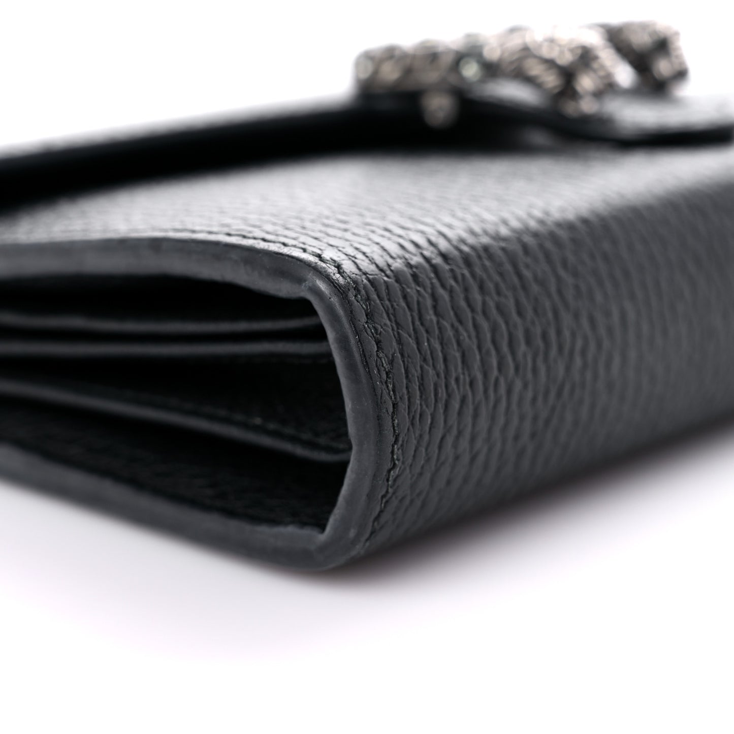 Calfskin Mini Dionysus Chain Wallet Black