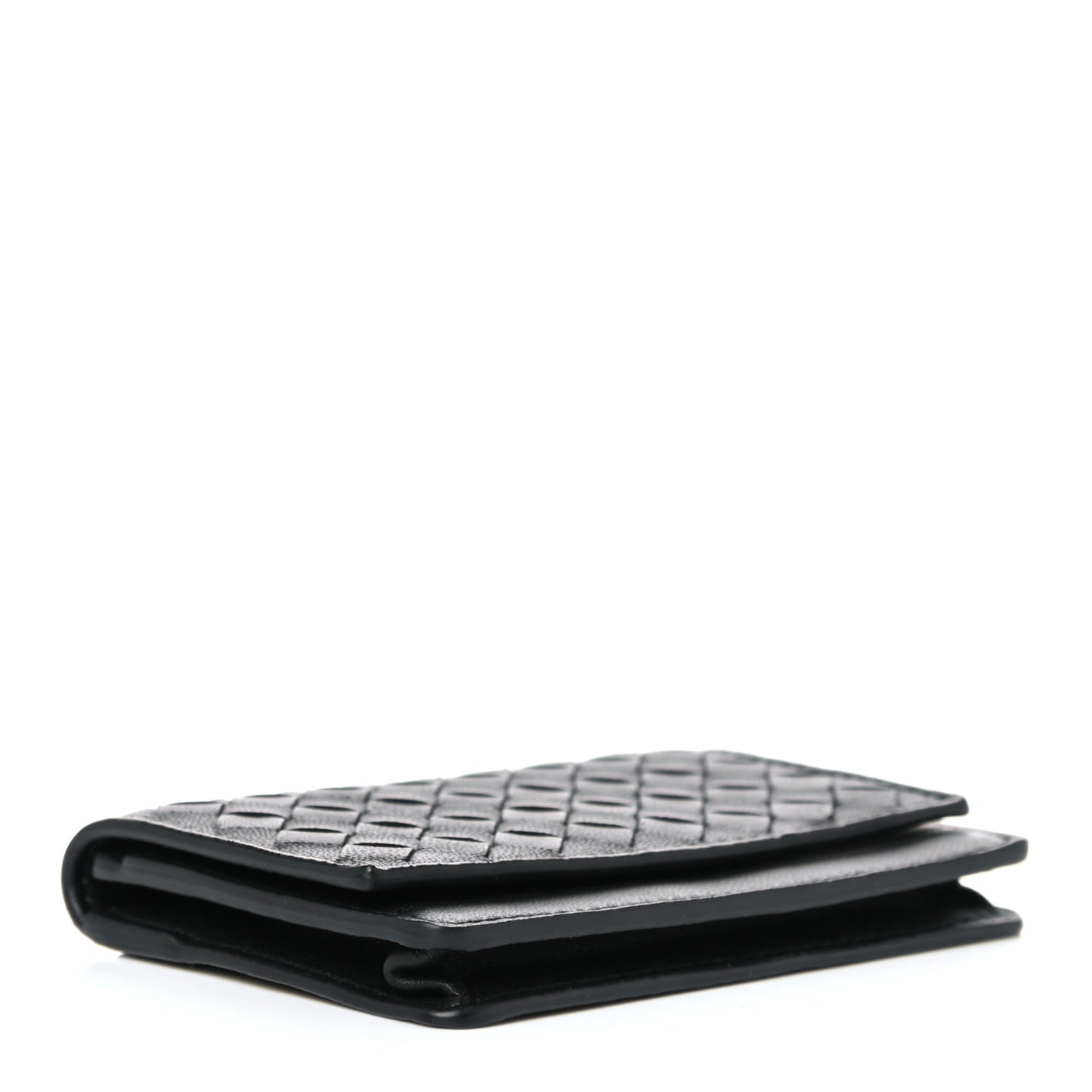 Nappa Intrecciato Card Holder Black