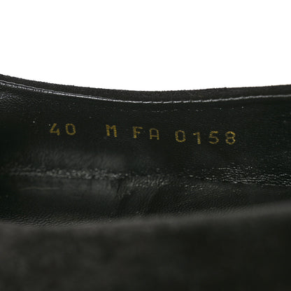 Louis Vuitton Suede Monogram Uniformes Ballet Flats 40 Black 6 of 8