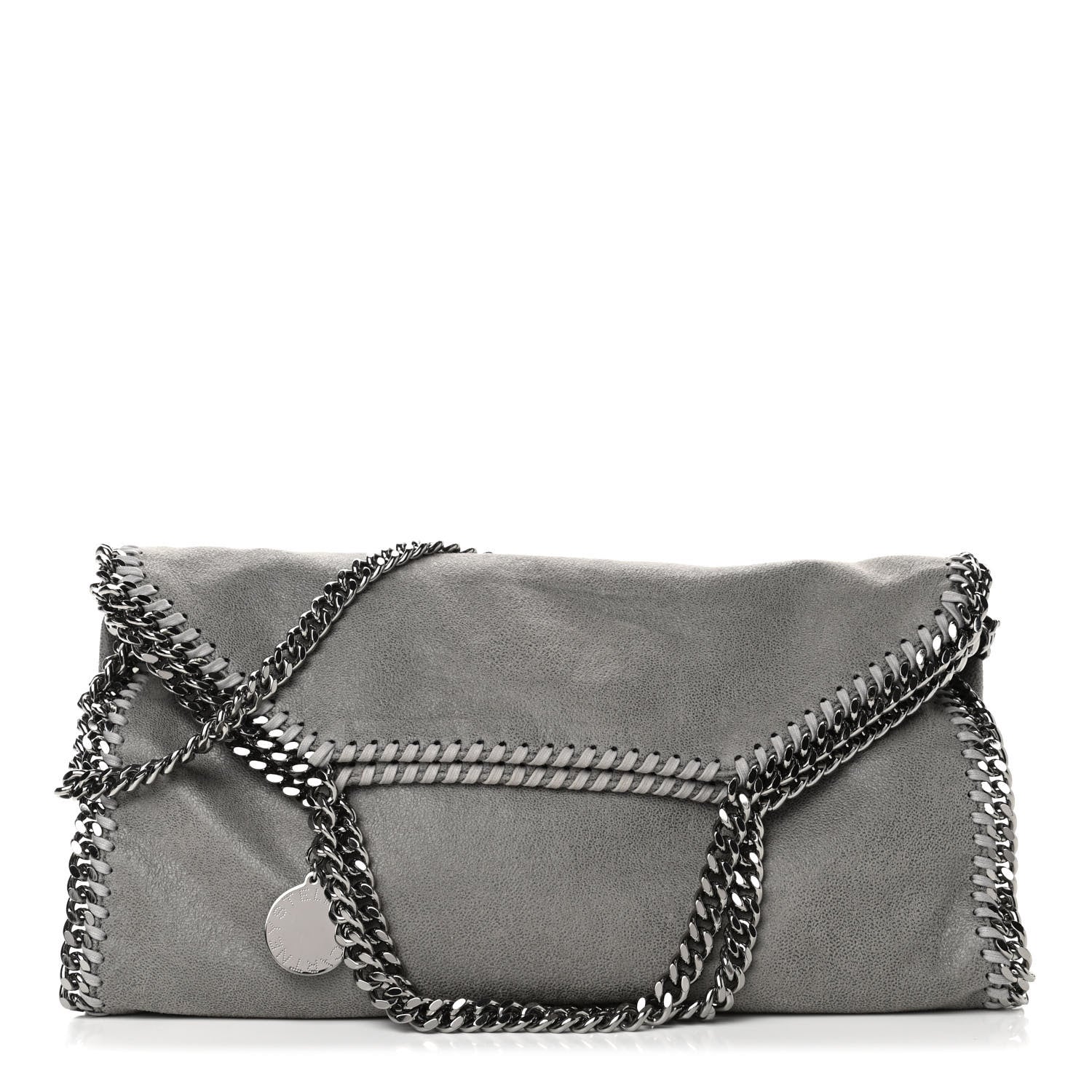 Stella McCartney Shaggy Deer Falabella Fold Over Tote Grey 1 of 4