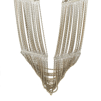 Chanel Multi Strand Chain Short Necklace Gold 1 of 5