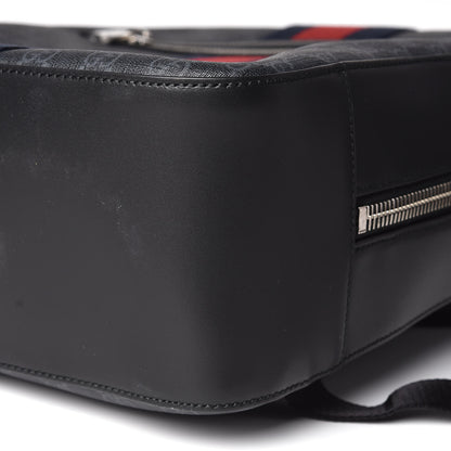 Gucci GG Supreme Monogram Web Tote Backpack Black Grey 9 of 9