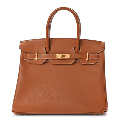 Hermes Epsom Birkin 30 Gold 1 of 9