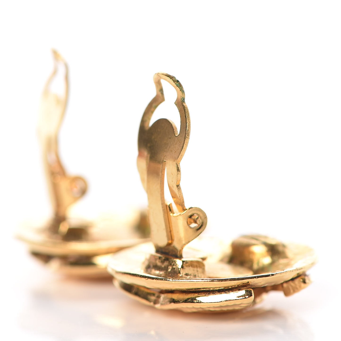 CC Clip On Earrings Gold