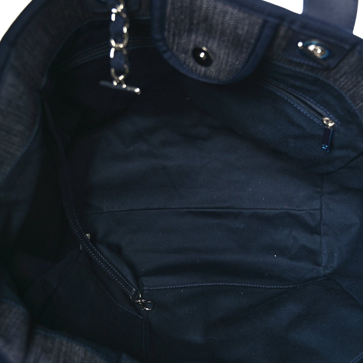 Denim Large Deauville Tote Dark Blue