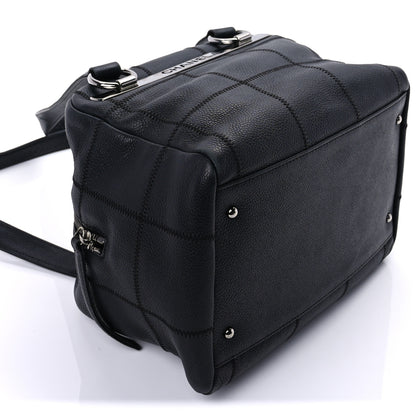 Chanel Caviar Square Stitched Bowler Black 7 of 8
