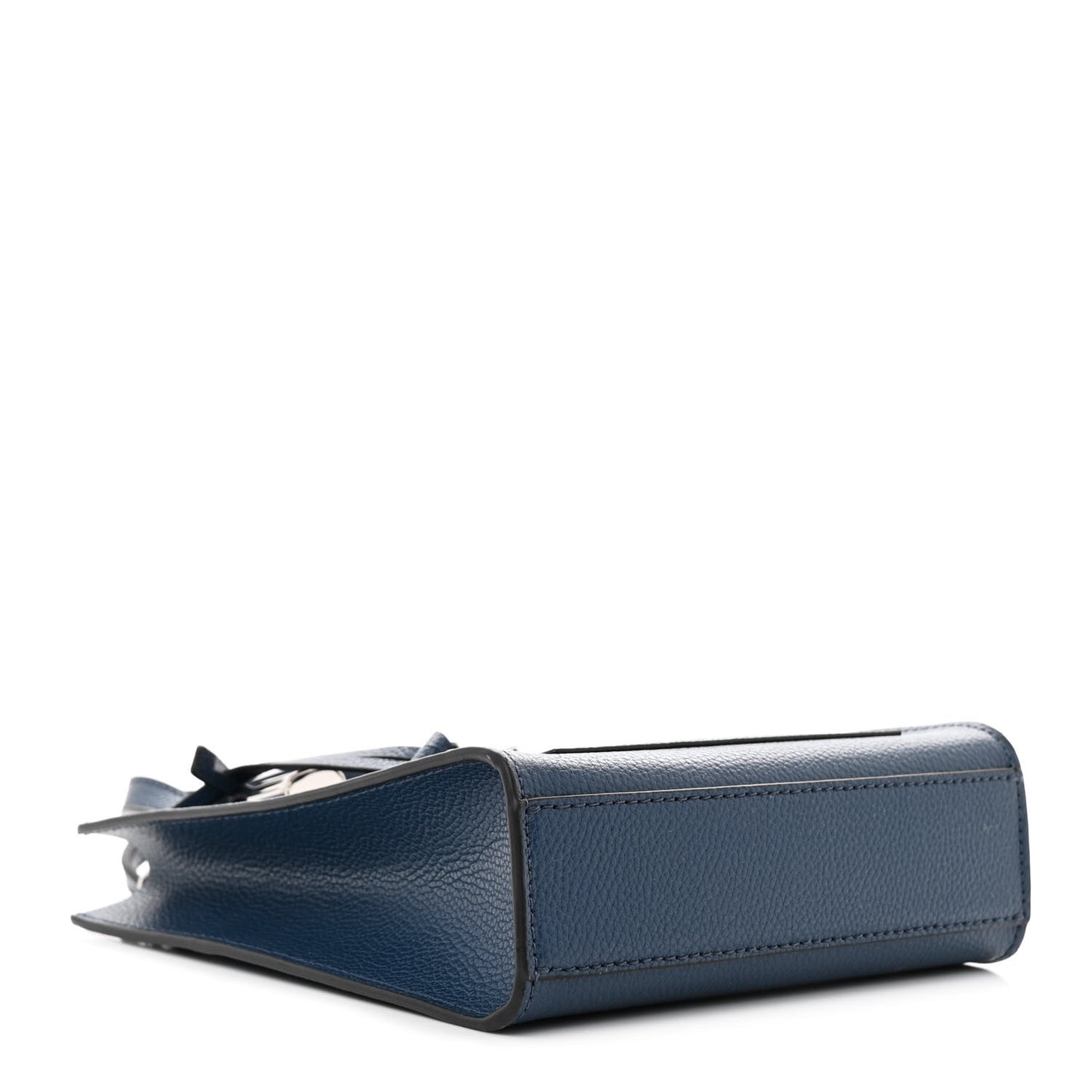 Calfskin Micro Mini Grind Tote Bag Azure Blue