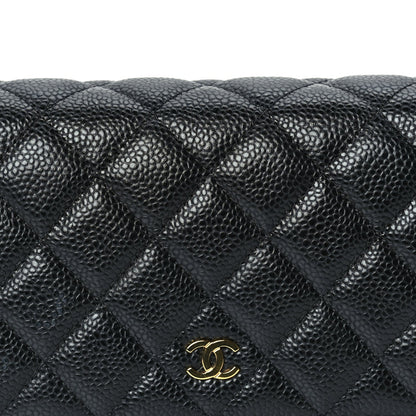 Chanel Caviar Quilted Wallet On Chain WOC  Black 7 of 9