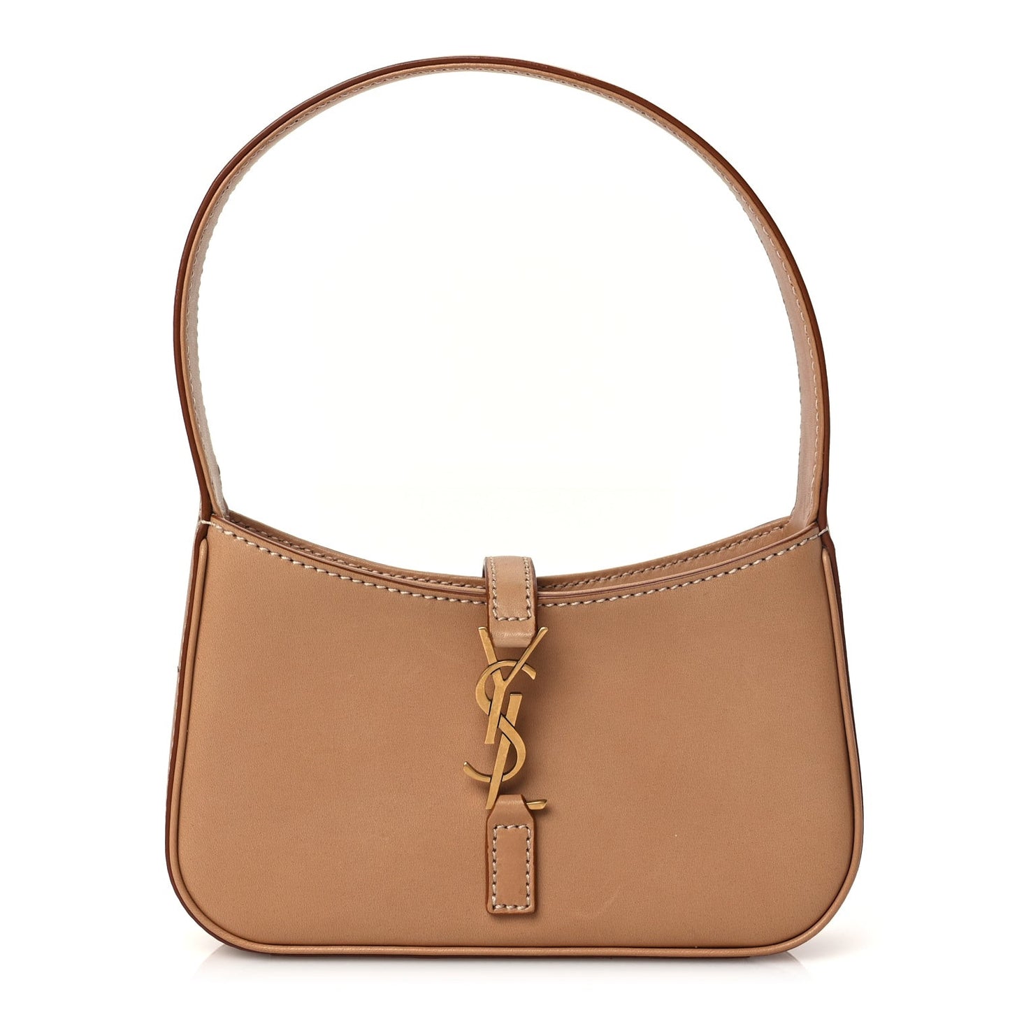 Smooth Calfskin Mini Le 5 A 7 Hobo Vintage Brown