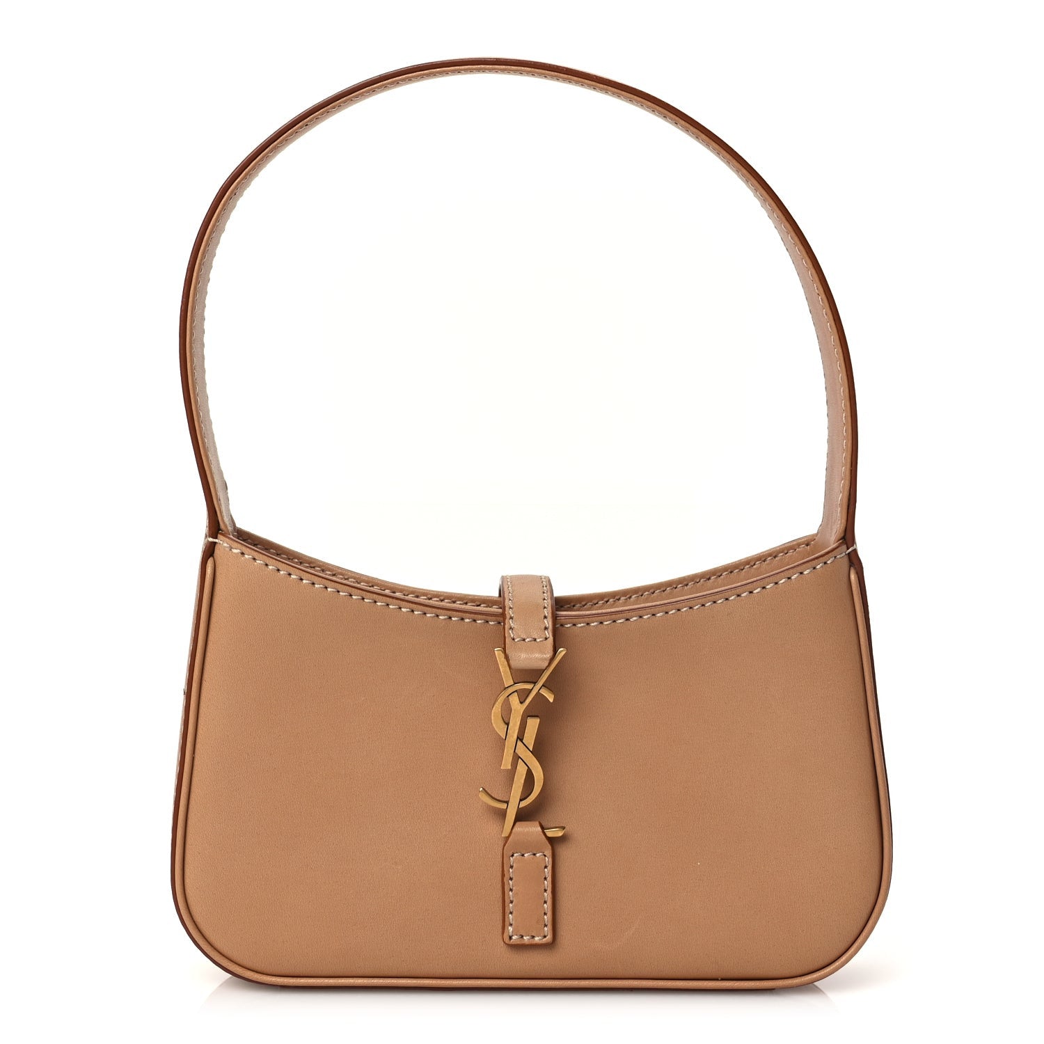 Saint Laurent Smooth Calfskin Mini Le 5 A 7 Hobo Vintage Brown 1 of 8