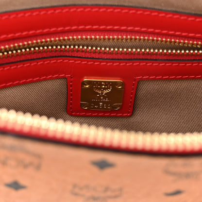 MCM Visetos Original Medium Pouch Cognac Red 6 of 9
